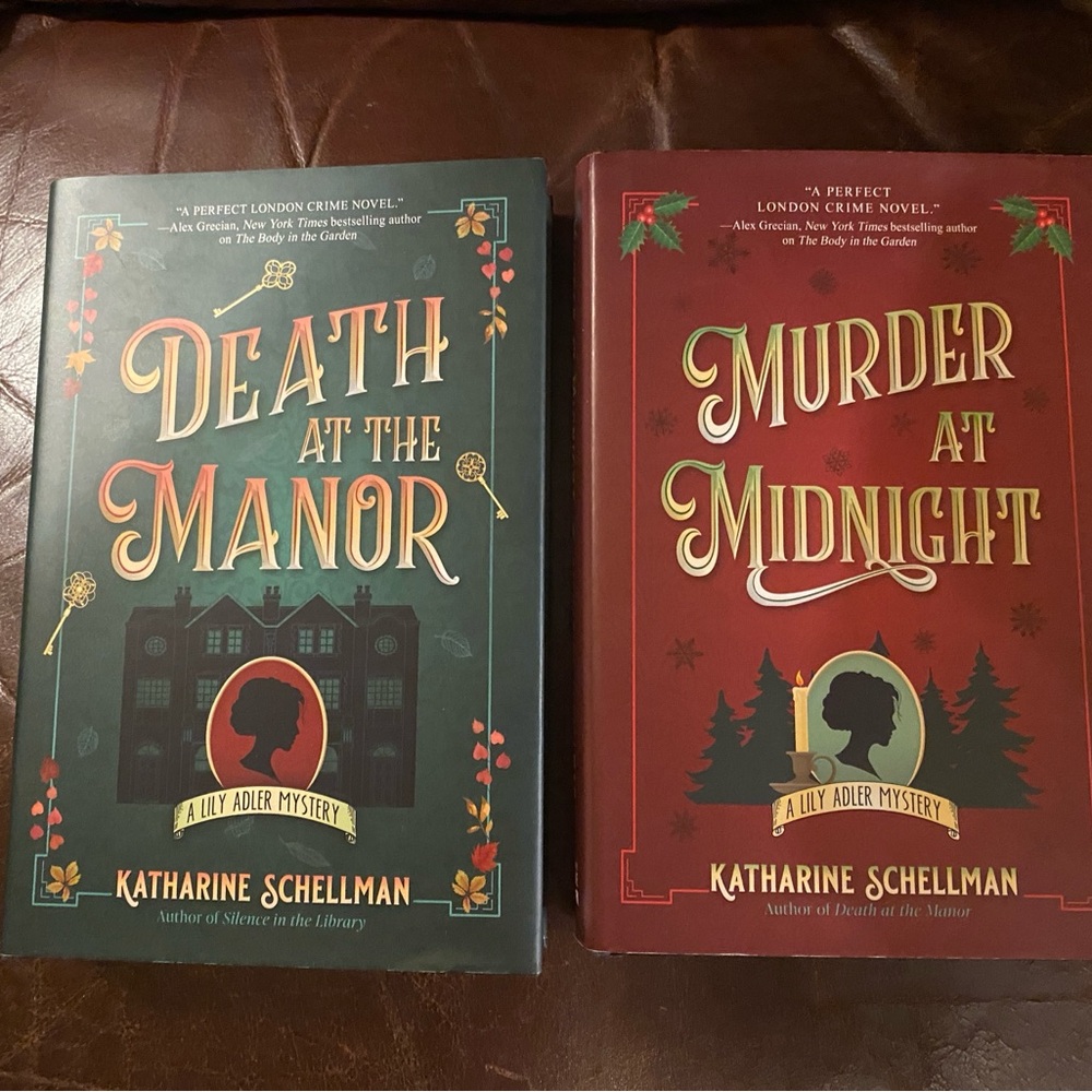 A perfect London crime novel….Mystery Book Set - Red and Green hardcovers.